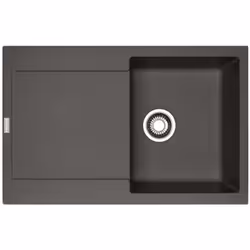 Évier de cuisine en inox, pour montage par le dessus couleur : gris ardoise matériau : fragranite dimensions totales : 780 × ...