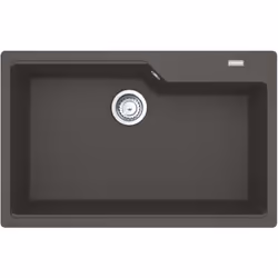 Évier de cuisine en inox, pour montage par le dessus couleur : gris ardoise couleur : gris ardoise dimensions totales : 780 × ...