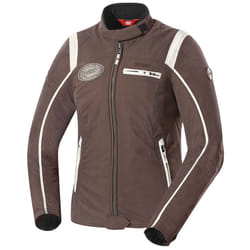 IXS Ridley Veste Textile Mesdames, blanc-brun, taille S pour Femmes