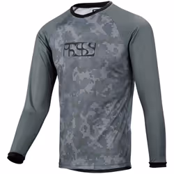 iXS Pivot 8.1 Kids Jersey, Tee-shirt, Enfant, Mâle, Camouflage, Gris, S, Motif