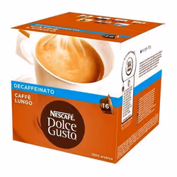 Nescafé Dolce Gusto Caffe Lungo, Capsule de café, Lungo, Dolce Gusto, 16 tasses, 6/11, Marron, Rouge