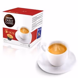 Nescafé Sical, Capsule de café, Espresso, Dolce Gusto, 16 tasses, Boîte, 16 pièce(s)