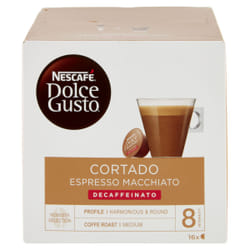 Nescafé Dolce Gusto Cortado Decaffeinato Capsule de café Café moyennement torréfié 16 pièce(s)