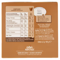 Nescafé Dolce Gusto Cortado Espresso Macchiato, Capsule de café, Café, Café moyennement torréfié, Dolce Gusto, 30 tasses, 8/1 ...