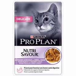 Purina Delicate NUTRISAVOUR, Adulte, Dinde, 85 g