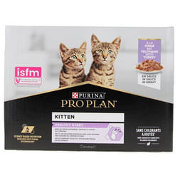 Purina Proplan Chaton Healthy Start Dinde Sachet 10 x 85 g