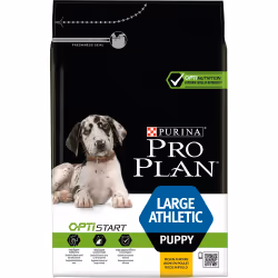 Purina Large Athletic Puppy with OPTISTART, Chiot, Géant (> 45kg), Poulet, 12 kg
