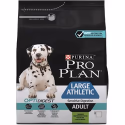Purina Large Athletic Adult Sensitive Digestion with OPTIDIGEST, Adulte, Saumon, 14 kg