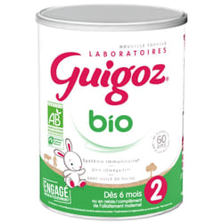 Guigoz Bio Lait 2ème Âge Dès 6 Mois Jusqu'à 1 An 800 g