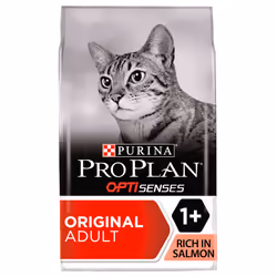 Purina Pro Plan Original OPTISenses, Adulte, Saumon, 1,5 kg, Antioxydants inclus
