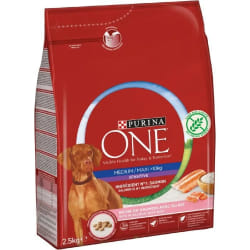 PURINA ONE Saumon et Riz Medium/Maxi - 2,5kg