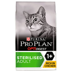 Purina Sterilised OPTIDigest croquette pour chat 3 kg Adulte Poulet
