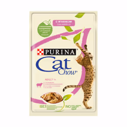 Purina Cat Chow Adult 1+, Adulte, Agneau, 85 g