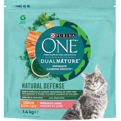 Les Tendances - Croquettes Spécial Chat Stérilisé Saumon et Spiruline, purina one 1.4KG - Purina