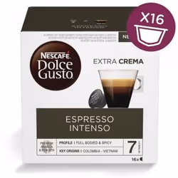 Nescafé Dolce Gusto Espresso Intenso, Capsule de café, Espresso, 16 tasses, Nescafé, Boîte, 16 pièce(s)