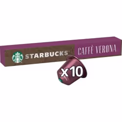 Starbucks CAFFÈ VERONA BY NESPRESSO, Capsule de café, Café fortement torréfié, 10 tasses, Boîte, 10 pièce(s)