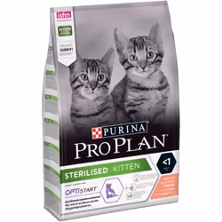 Purina Pro Plan Sterilised OPTIstart croquette pour chat 3 kg Chatons Saumon