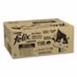 FELIX Tendres Effilés en Gelée Sélection Mixte - 80 x 85g - Sachets fraîcheur pour chat