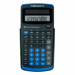 Texas Instruments TI-30 ECO RS, Poche, Calculatrice scientifique, 10 chiffres, 1 lignes, Solaire, Noir