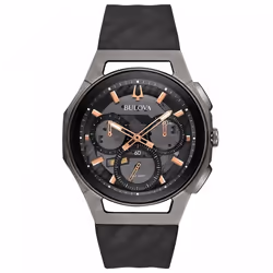 Montre Bulova Curv Pour Hommes en Noir - 98A162
