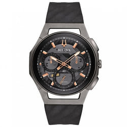 Montre Bulova Curv Pour Hommes en Noir - 98A162