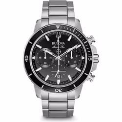 Montre Bulova Marine Star Pour Hommes en Argent - 96B272