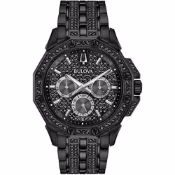 Montre Bulova Crystal Octava Pour Hommes en Noir - 98C134