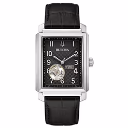 Montre Bulova Sutton Automatic Pour Hommes en Noir - 96A269
