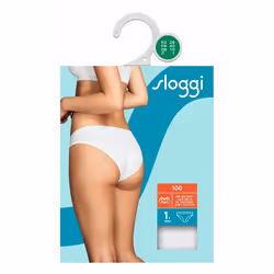 Sloggi 7613108200987, Résumés, Bas de maillot de bain classiques, Femelle, Blanc, Monochromatique, 1 pièce(s)