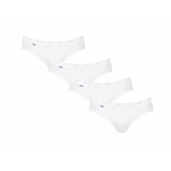 Sloggi Culotte s Mini Basic + (Lot De 4) Blanc Femme