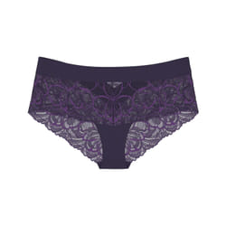 Triumph Body Make-Up Illusion Lace Bas de maillot de bain taille haute Bleu foncé