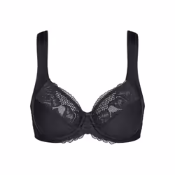 Triumph Soutien-Gorge Emboîtant Bien-Être Modern Lace+Cotton Noir Femme