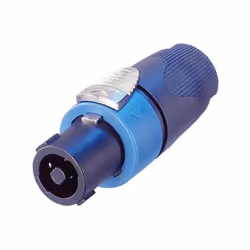 Neutrik NTR-NL4FX, Bleu, Laiton, Polyamide, Acier zingué, UL,cUL, UL 94 HB, IEC 68-2-20, 26 mm, 68,5 mm, 26 mm