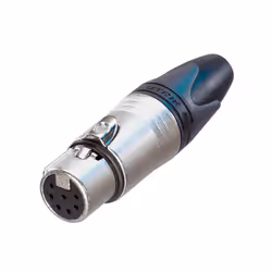 Neutrik NC7FXX, XLR, Aluminium, Noir, Argent/Nickel, IP40, 1 mm², 1500 V