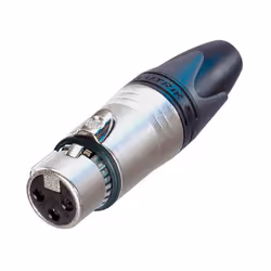 Neutrik NC3FXX-EMC, XLR, Noir, Métallique, 72 mm, -30 - 80 °C