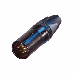 Neutrik NC5MXX-B, XLR, Noir, Nickel/Or, IP40, 1 mm², 1500 V