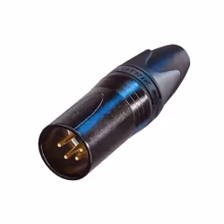 Neutrik NC4MXX-B, XLR, Noir, Or, 19 mm, -30 - 80 °C