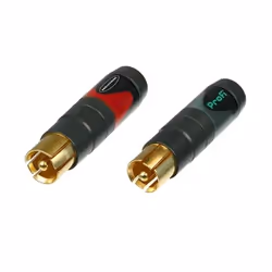 Neutrik NTR-NF2CB2, RCA, Noir, Laiton, Polyoxyméthyléne (POM), Or, UL 94 HB, IEC 601-14, IP 40, IEC 68-2-20, 13 mm
