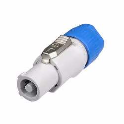 Neutrik NTR-NAC3FCB, Bleu, Gris, Polyamide, Polyoxyméthyléne (POM), Acier zingué, UL, VDE, Electroswiss, UL 94 HB, IP 20, EN/ ...