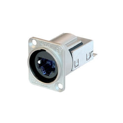 Neutrik NE8FDY-C6 connecteur de fils RJ45 Noir, Argent
