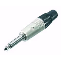 Neutrik NTR-NP2C, 1/4", Noir, Argent, Nickel, Polyamide, Polyoxyméthyléne (POM), Polyuréthane, Acier zingué, Nickel, IEC 6060 ...