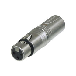 Neutrik NA3F5M changeur de genre de câble XLR (5-pin) XLR (3-pin) Gris