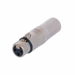 Neutrik NA3FMX, XLR (3-pin), XLR (3-pin), Argent