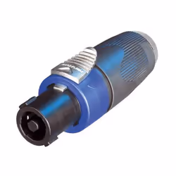 Neutrik NTR-NA4LJX, 1/4', Noir, Bleu
