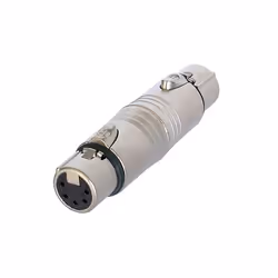 Neutrik NA5FF, XLR, XLR, Gris