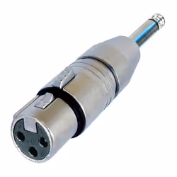 Neutrik NTR-NA2FP, XLR, 1/4", Argent