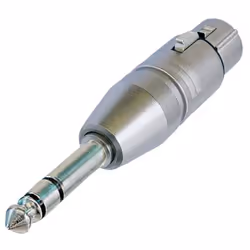 Neutrik NTR-NA3FP, 1/4", XLR, Argent