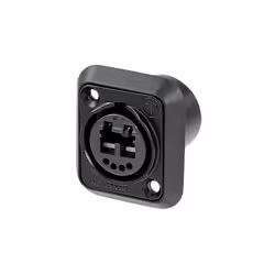 Neutrik NO2-4FDW-1-A, LC-Duplex, Noir, Polyamide, Zinc, 50 V, 6 A, -40 - 75 °C