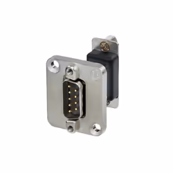 Neutrik NADB9MF, D-SUB, D-SUB, Noir, Argent