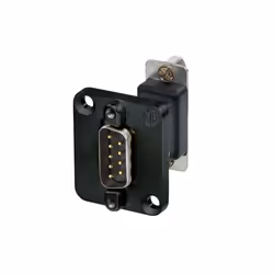 Neutrik NADB9MF-B, VGA, VGA, Noir, Acier inoxydable
